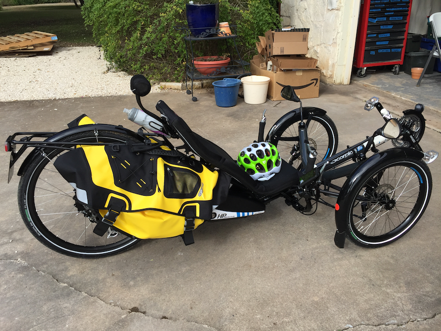 Ortlieb store recumbent panniers